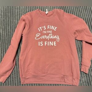 Women's Pink Graphic Sweater